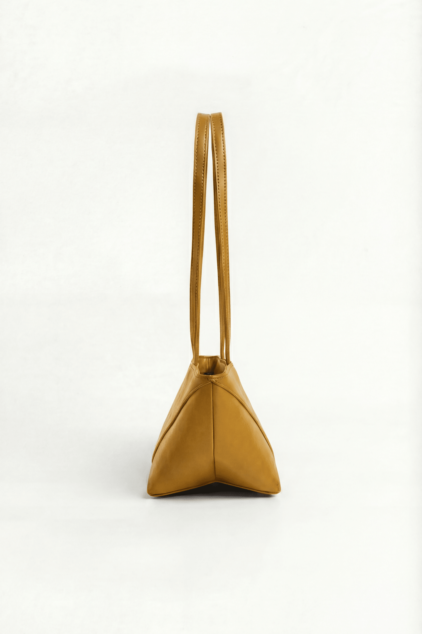 LÍNEA Saffron Pedrera matte leather micro bag by GREBELLA, Barcelona — view 3