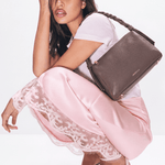 VESPER Ceniza Born grained calfskin shoulder bag by GREBELLA, Barcelona — view 2