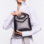 NOYA Obsidian Born box calfskin top-handle bag by GREBELLA, Barcelona — view 2