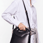 NOYA Obsidian Born box calfskin top-handle bag by GREBELLA, Barcelona — view 5