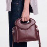 NOYA Rosso Gaudí box calfskin top-handle bag by GREBELLA, Barcelona — view 2