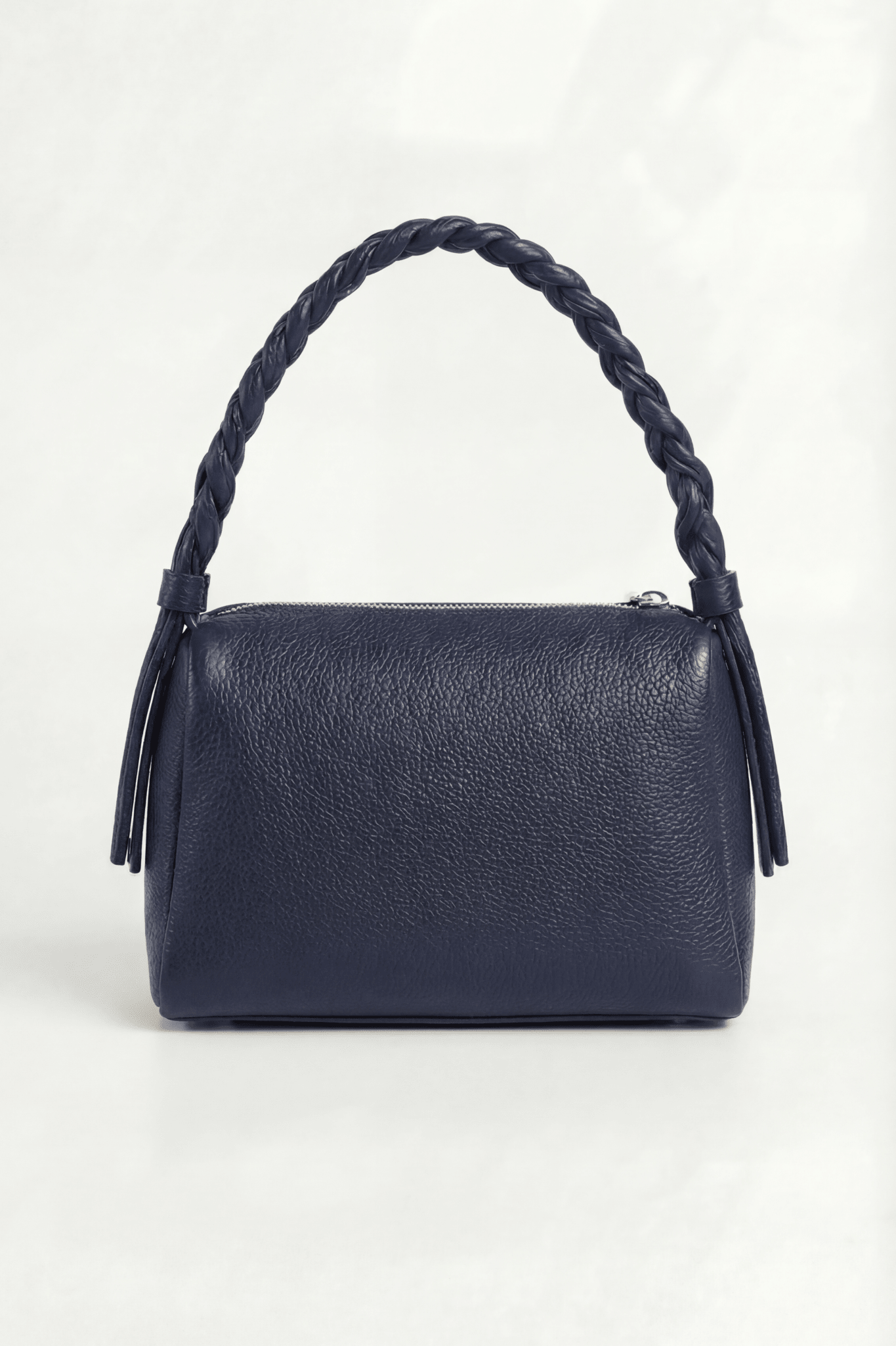 VESPER Deep Atlantic grained calfskin shoulder bag by GREBELLA, Barcelona — view 3