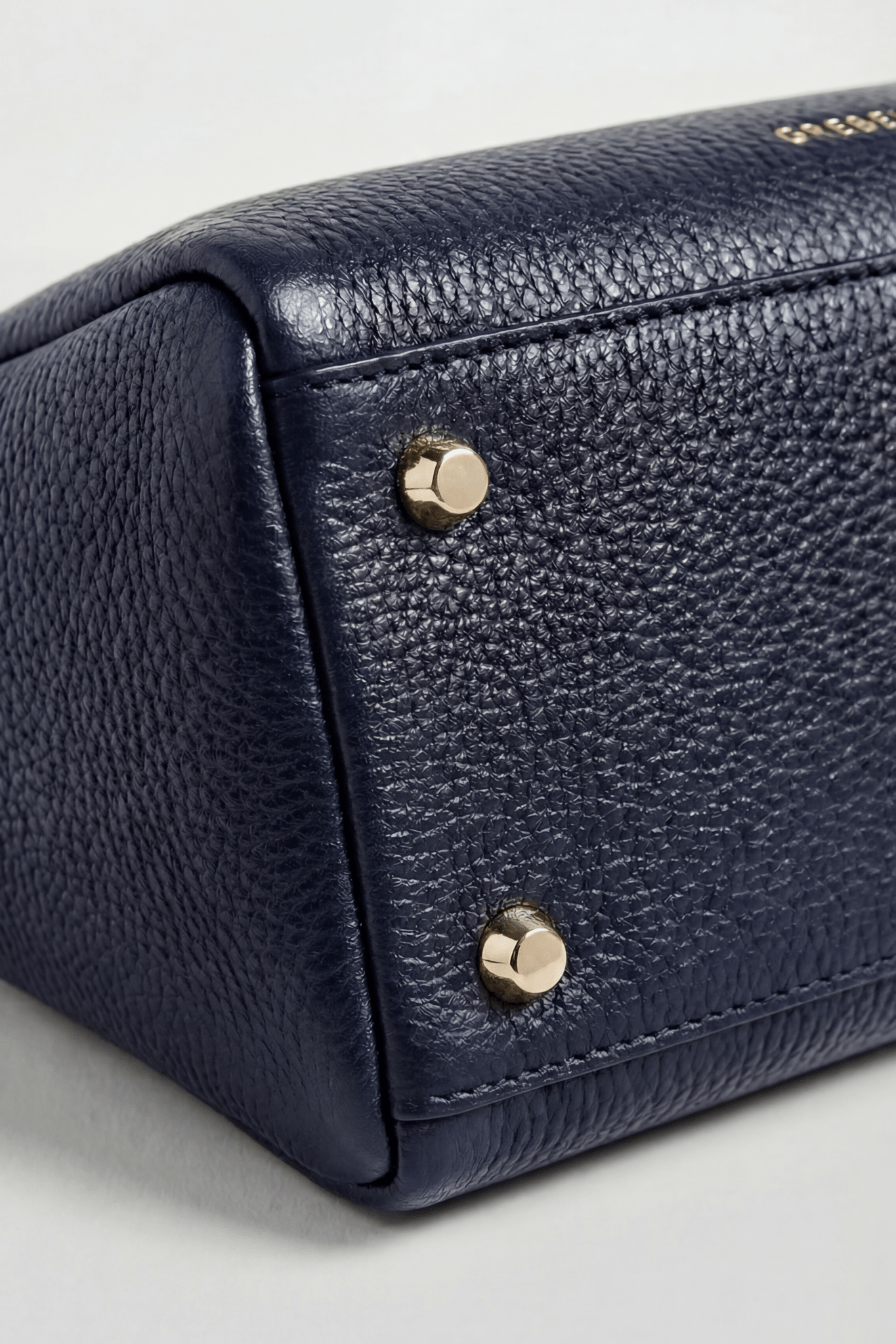 VESPER Deep Atlantic grained calfskin shoulder bag by GREBELLA, Barcelona — view 4