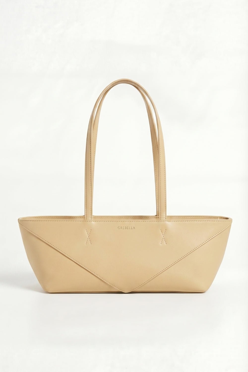 LÍNEA Flax Mar Bella matte leather micro bag by GREBELLA, Barcelona