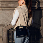 NOYA Obsidian Born box calfskin top-handle bag by GREBELLA, Barcelona — alternate view