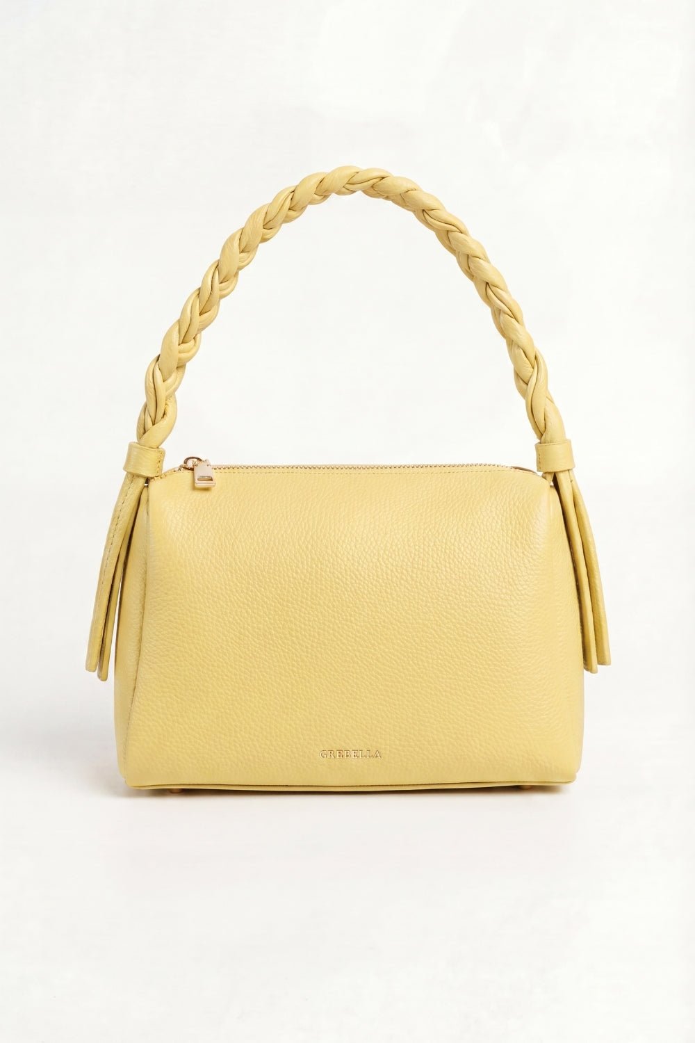 VESPER Mimosa Turó grained calfskin shoulder bag by GREBELLA, Barcelona