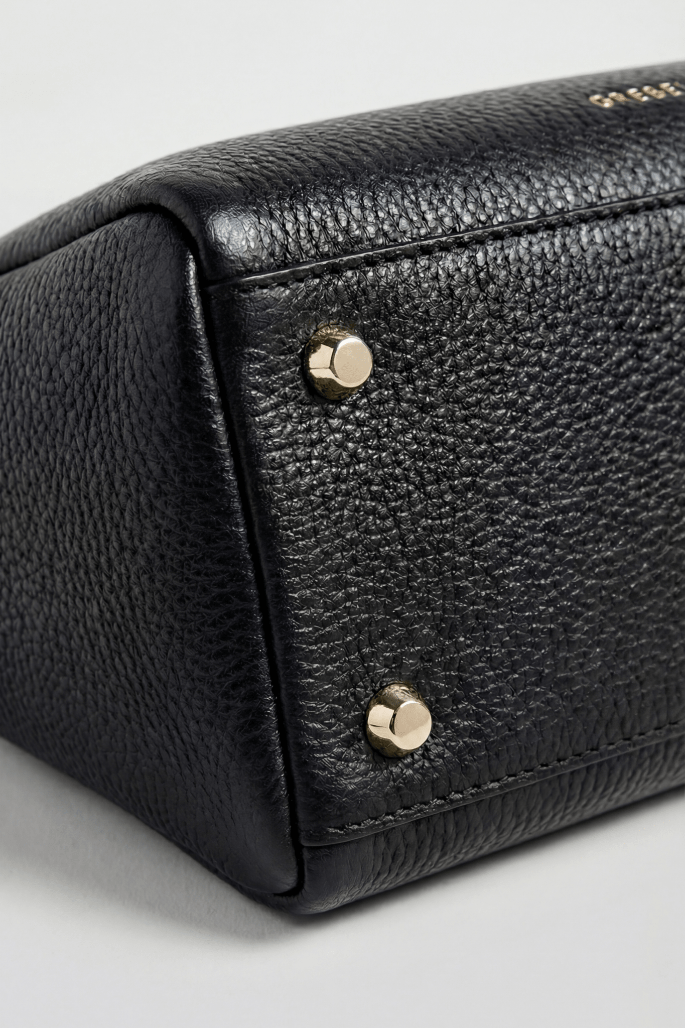 VESPER Carbon Diagonal grained calfskin shoulder bag by GREBELLA, Barcelona — view 4