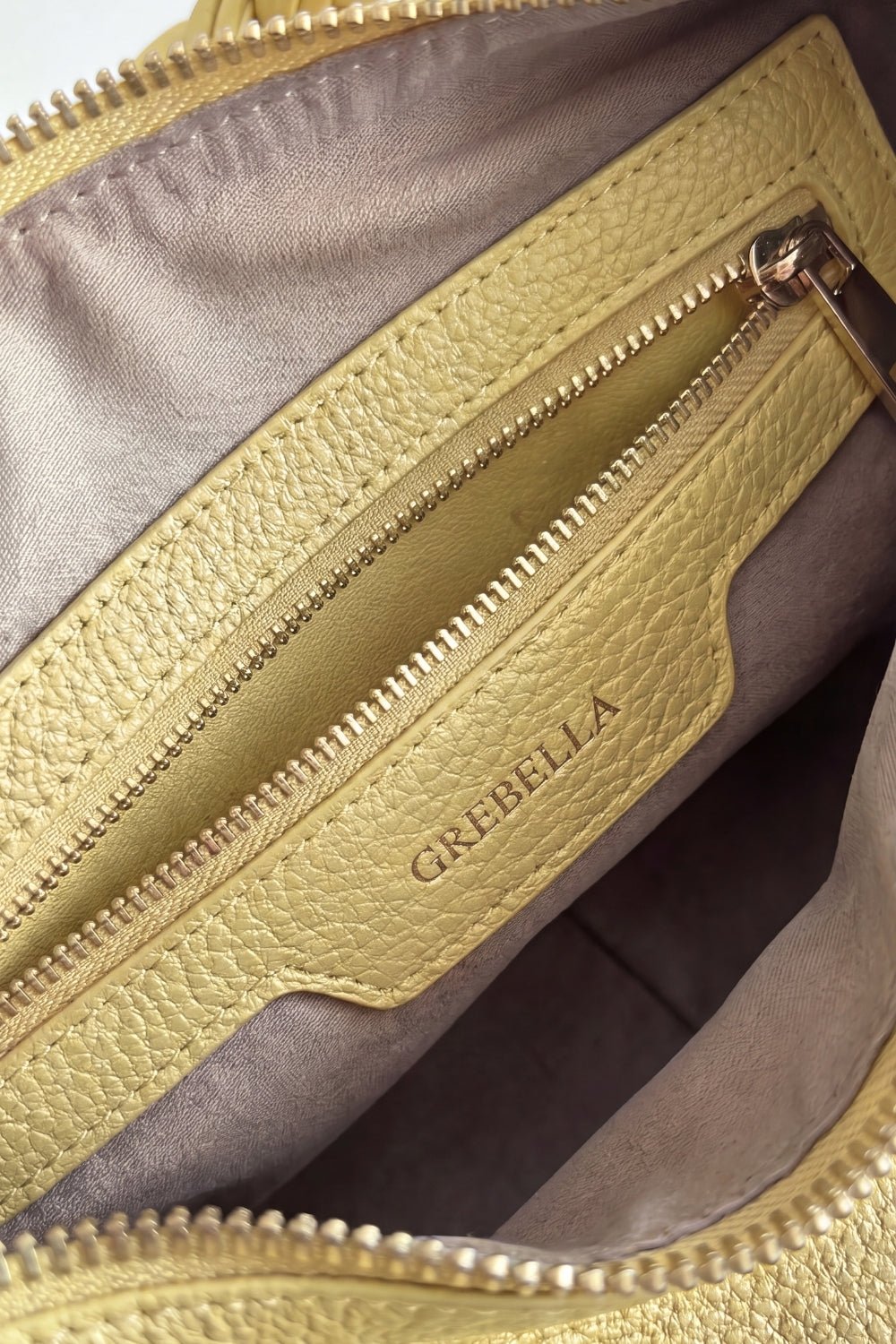 VESPER Mimosa Turó grained calfskin shoulder bag by GREBELLA, Barcelona — view 6