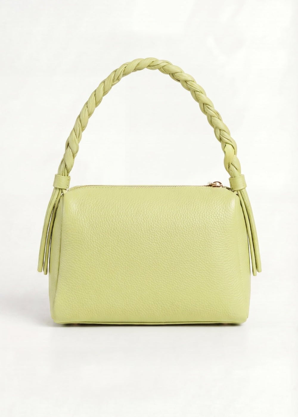 VESPER Pistachio Horta grained calfskin shoulder bag by GREBELLA, Barcelona — view 2