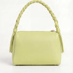 VESPER Pistachio Horta grained calfskin shoulder bag by GREBELLA, Barcelona — view 2