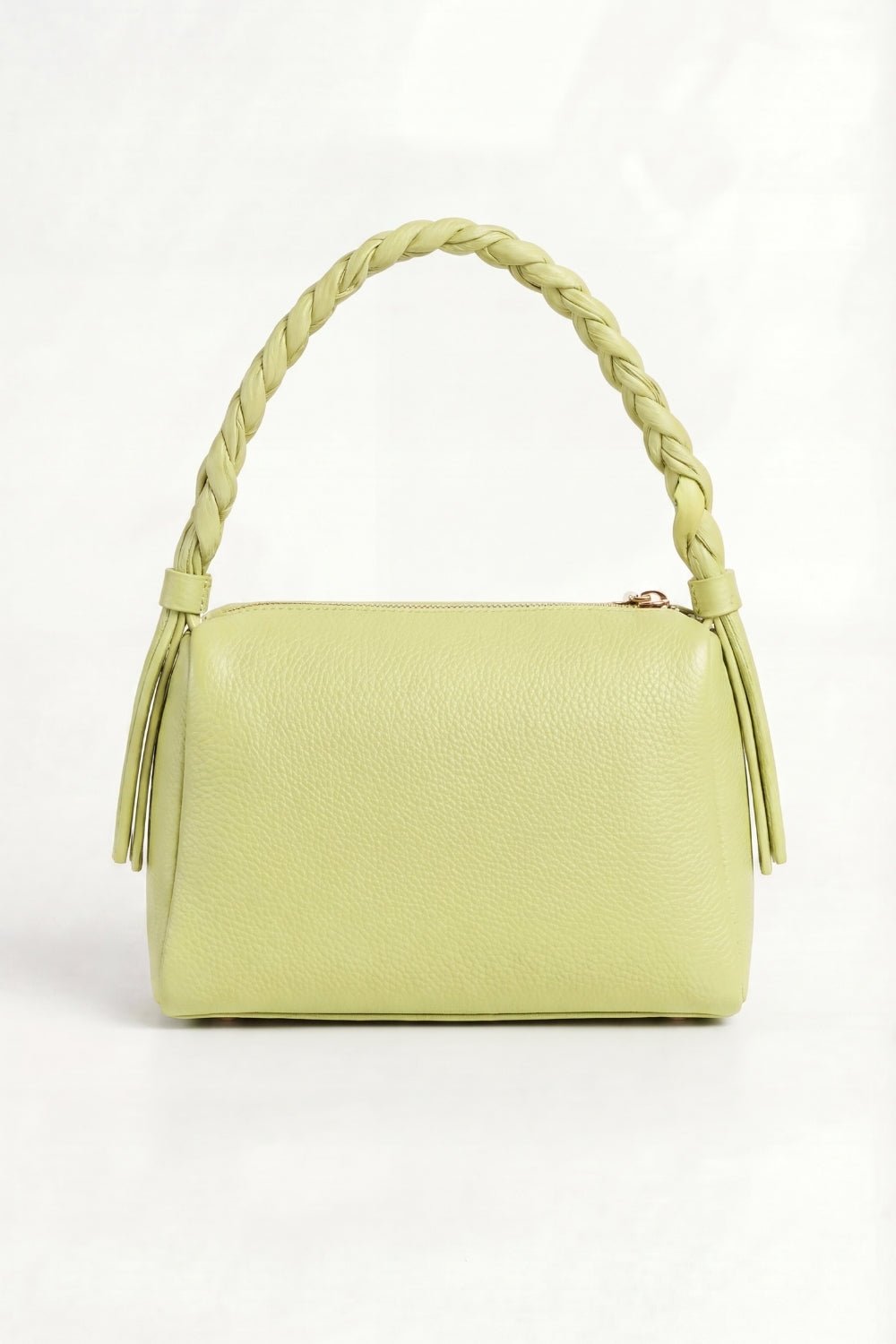 VESPER Pistachio Horta grained calfskin shoulder bag by GREBELLA, Barcelona — view 2