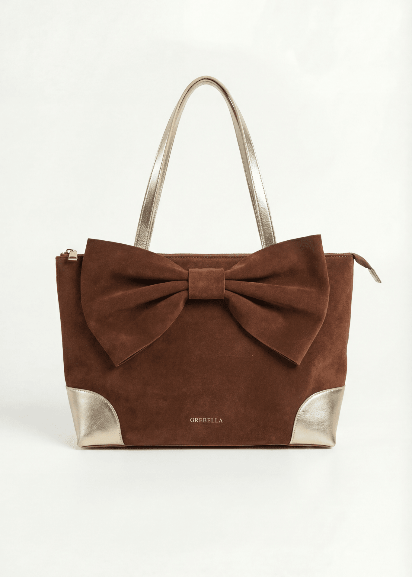 ESMÉ Amber Port suede leather tote bag by GREBELLA, Barcelona