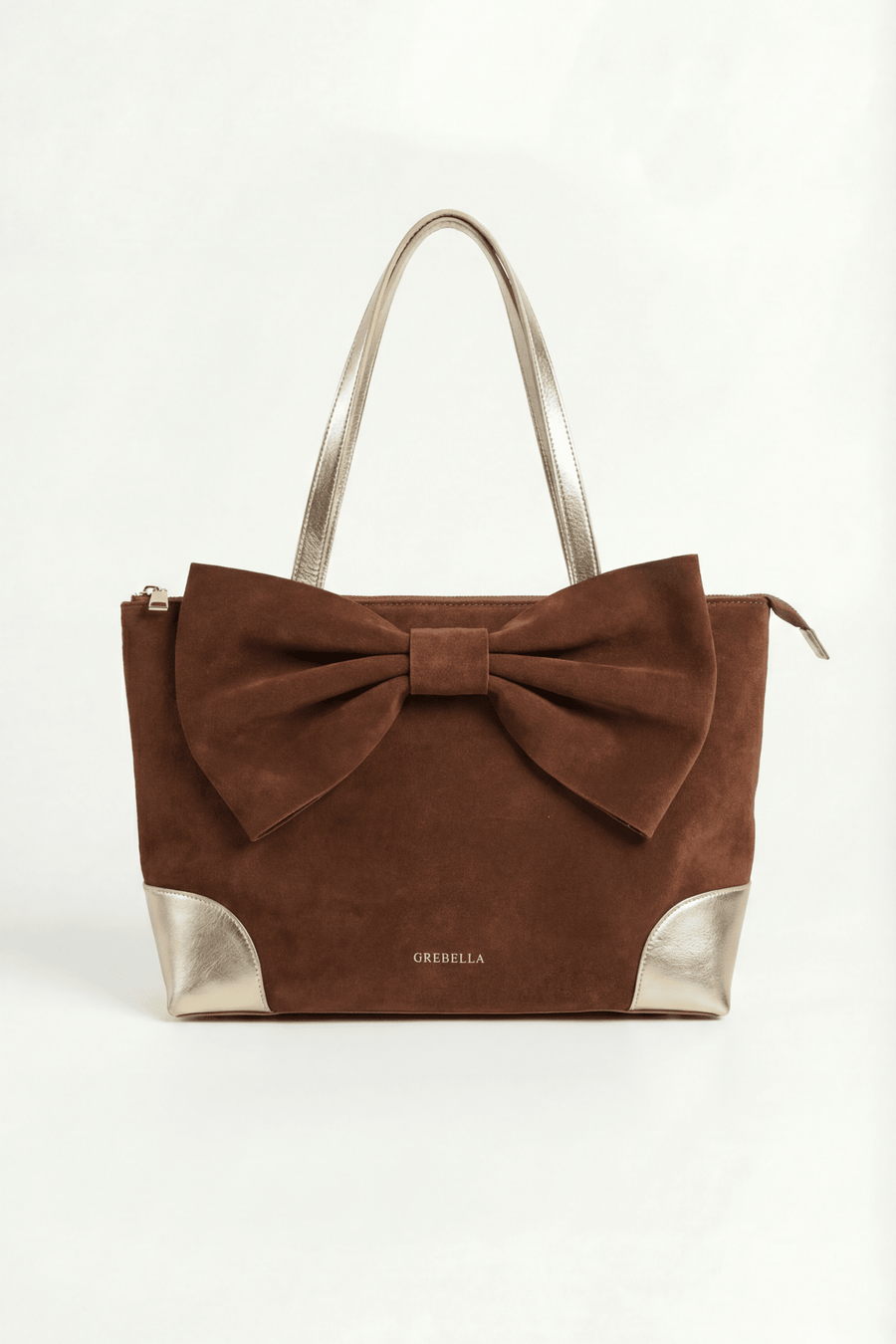 ESMÉ Amber Port suede leather tote bag by GREBELLA, Barcelona