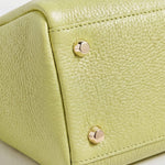 VESPER Pistachio Horta grained calfskin shoulder bag by GREBELLA, Barcelona — view 3