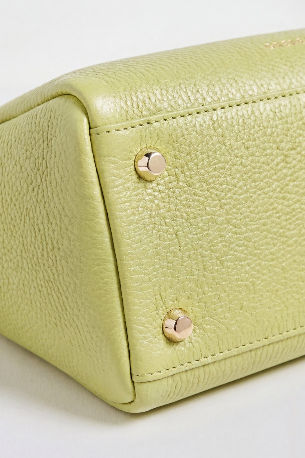 VESPER Pistachio Horta grained calfskin shoulder bag by GREBELLA, Barcelona — view 3