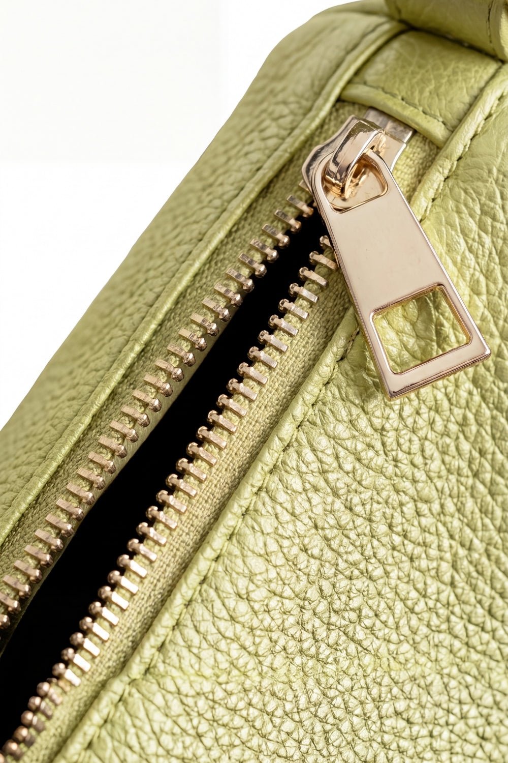 VESPER Pistachio Horta grained calfskin shoulder bag by GREBELLA, Barcelona — view 5