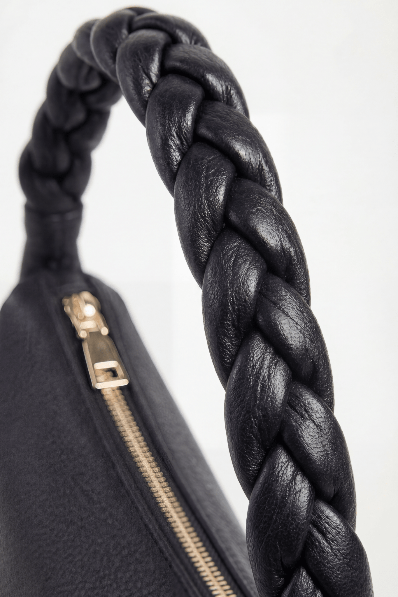 VESPER Carbon Diagonal grained calfskin shoulder bag by GREBELLA, Barcelona — view 6