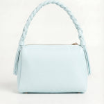 VESPER Celeste Pedralbes grained calfskin shoulder bag by GREBELLA, Barcelona — view 2