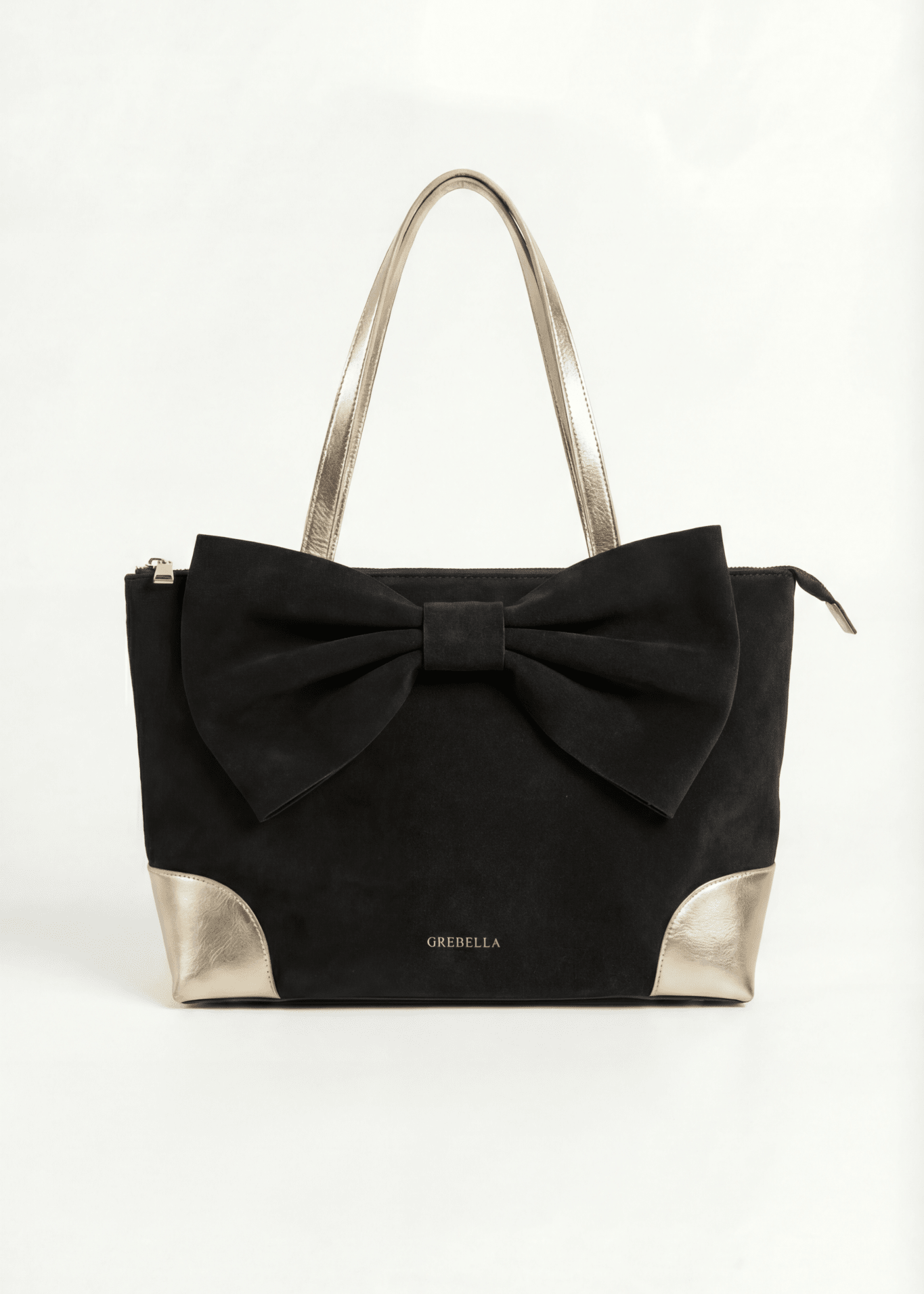 ESMÉ Midnight Ash suede leather tote bag by GREBELLA, Barcelona