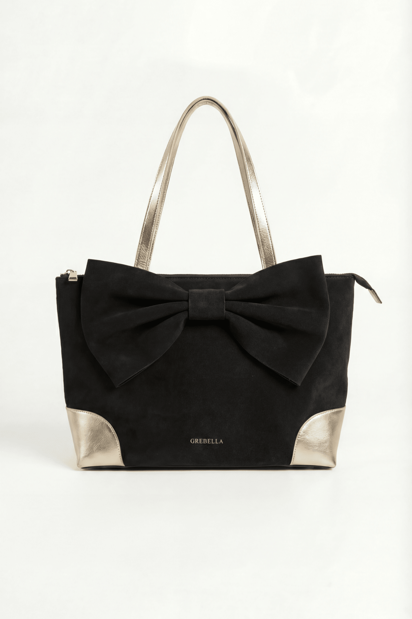 ESMÉ Midnight Ash suede leather tote bag by GREBELLA, Barcelona