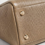 VESPER Stone Laietana grained calfskin shoulder bag by GREBELLA, Barcelona — view 3