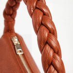 VESPER Terracotta Arc grained calfskin shoulder bag by GREBELLA, Barcelona — view 4