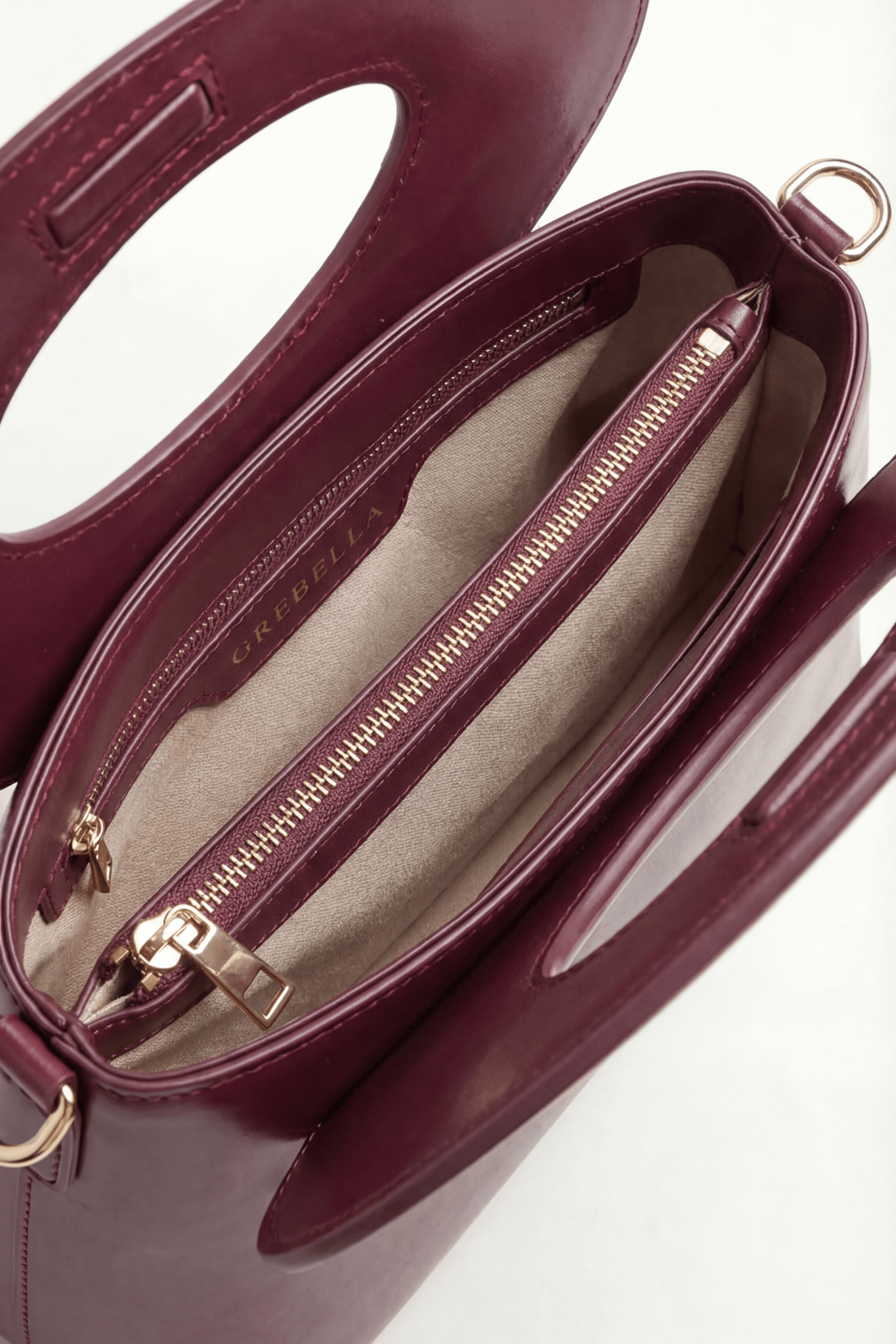 NOYA Rosso Gaudí box calfskin top-handle bag by GREBELLA, Barcelona — view 6