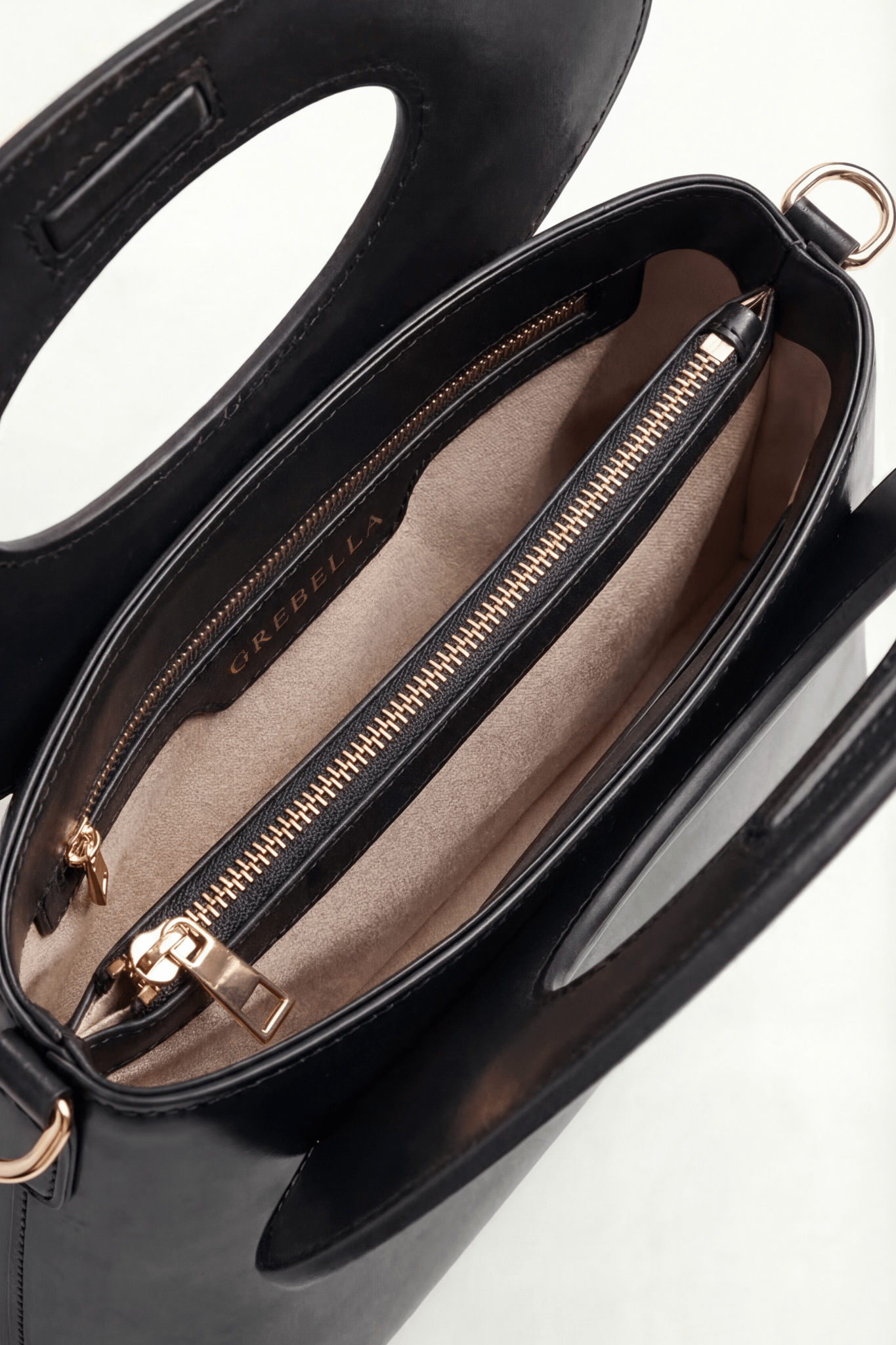 NOYA Obsidian Born box calfskin top-handle bag by GREBELLA, Barcelona — view 7