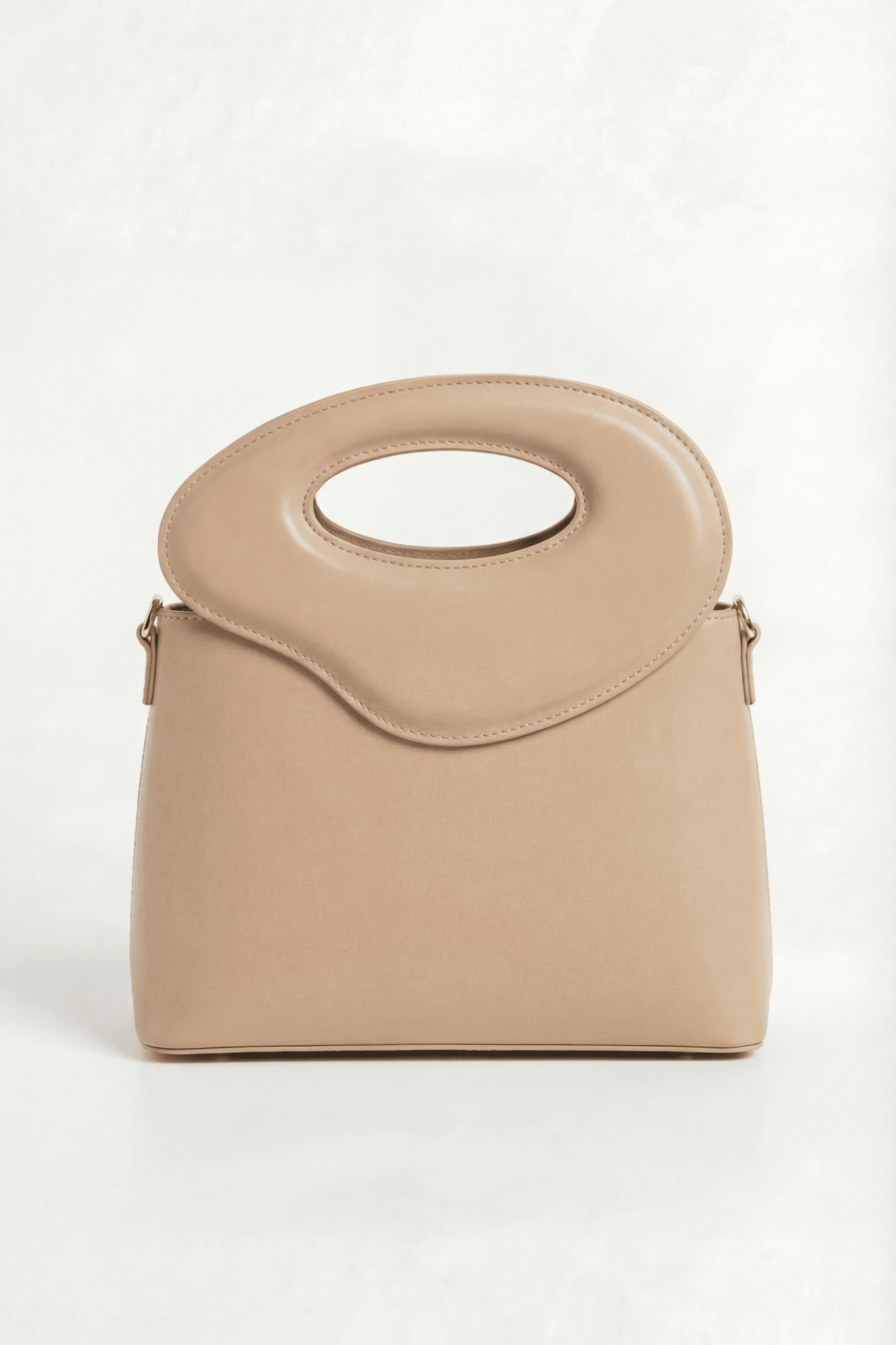 NOYA Alabaster Eixample box calfskin top-handle bag by GREBELLA, Barcelona — view 2