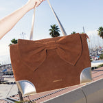 ESMÉ Amber Port suede leather tote bag by GREBELLA, Barcelona — additional view