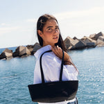 LÍNEA Gòtic Noir matte leather micro bag by GREBELLA, Barcelona — alternate view